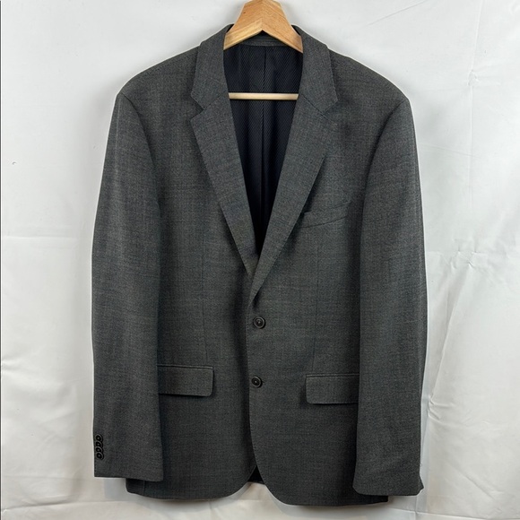 Hugo Boss The Crowley Jacket Wool Cashmere Men's Gray Sport Coat Blazer Size 38R - Picture 1 of 12